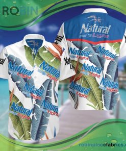 Natural Light Hawaiian Beach Shirt Hawaiian Shirts