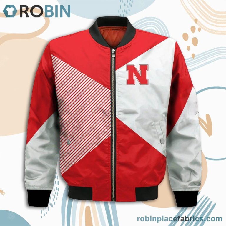 Nebraska Cornhuskers Damn Right I Am Cornhuskers Fan Now And Forever Bomber Jacket