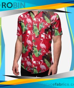 Nebraska Cornhuskers Floral Button Up Shirt