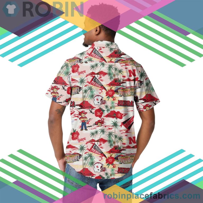Nebraska Cornhuskers NCAA Short Sleeve Button Up Shirt