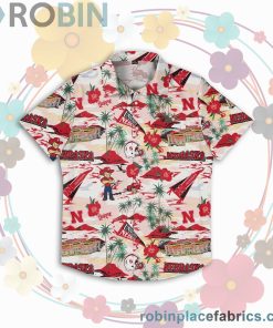 Nebraska Cornhuskers NCAA Short Sleeve Button Up Shirt