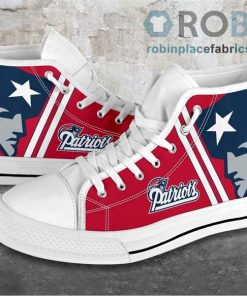 New England Patriots Canvas Shoes High Top