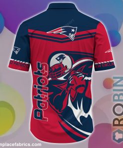 New England Patriots NFL Casual Button Down Hawaiian Shirts
