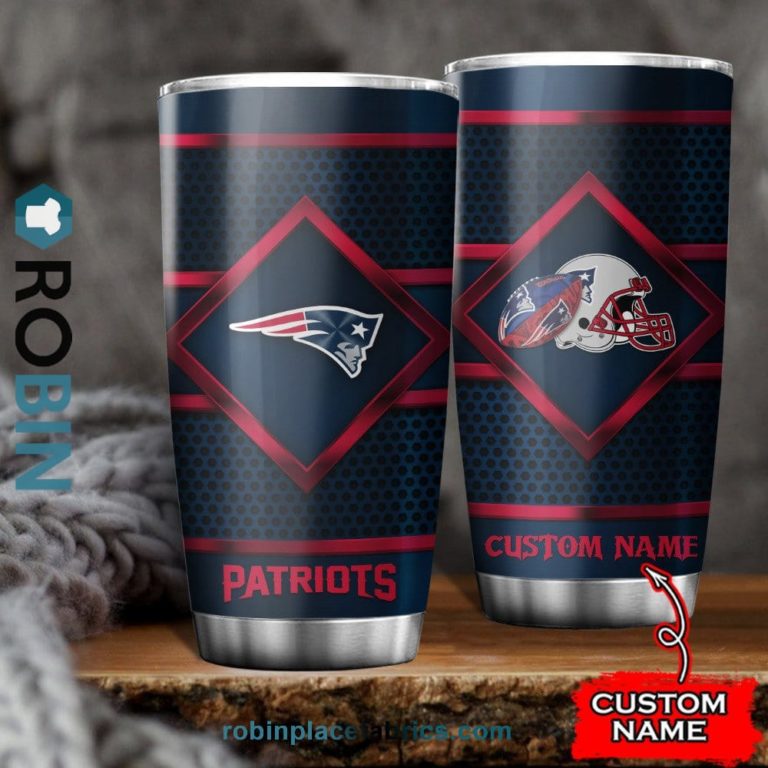 New England Patriots NFL Custom Name Tumblers Cup