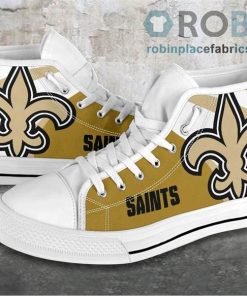 New Orleans Saints Canvas High Top Shoes