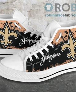 New Orleans Saints Canvas Shoes High Top