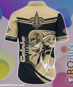 New Orleans Saints NFL Casual Button Down Hawaiian Shirts