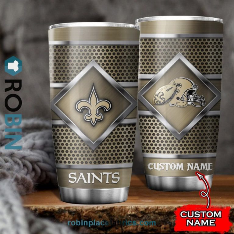 New Orleans Saints NFL Custom Name Tumblers Cup