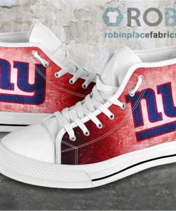 New York Giants Canvas High Top Shoes