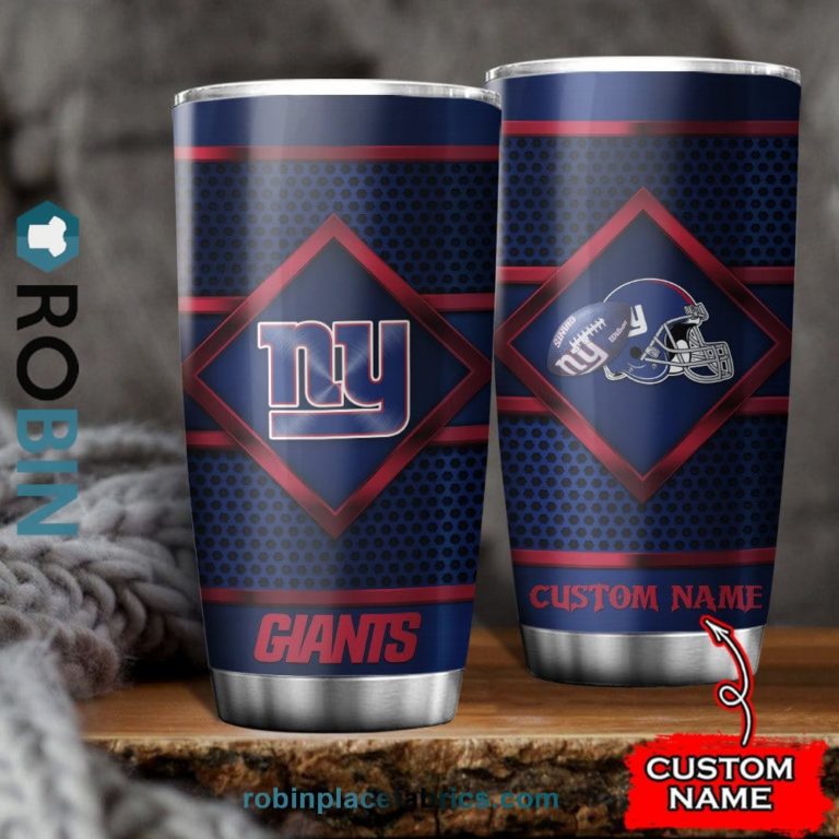 New York Giants NFL Custom Name Tumblers Cup