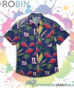 New York Giants Nfl Victory Vacay Button Up Shirt