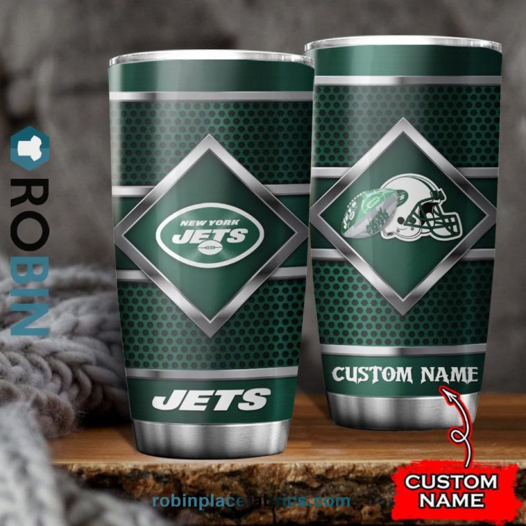New York Jets NFL Custom Name Tumblers Cup