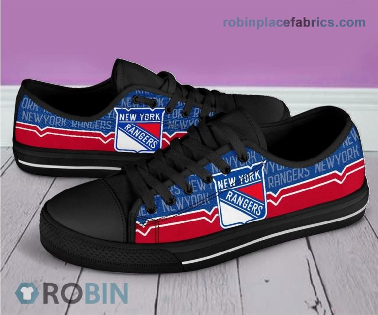 New York Rangers Canvas Low Top Shoes