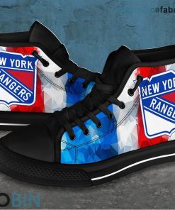 New York Rangers Canvas Shoes High Top