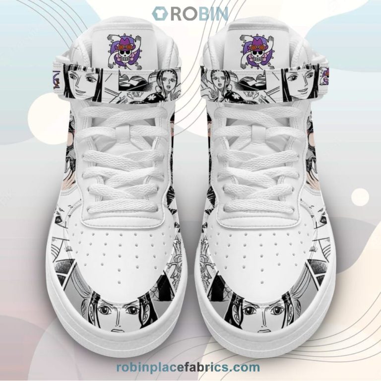 Nico Robin Sneakers Air Mid Custom One Piece Anime Shoes