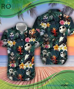 Nightmare Before Christmas Hawaiian Shirt Tropical Jack Skellington Nightmare Before Christmas Hawaiian Shirt Tropical Jack Skellington