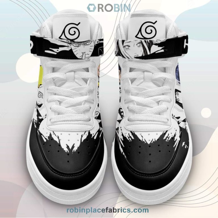 Nrt Uzumaki and Hinata Sneakers Air Mid Custom Anime Shoes