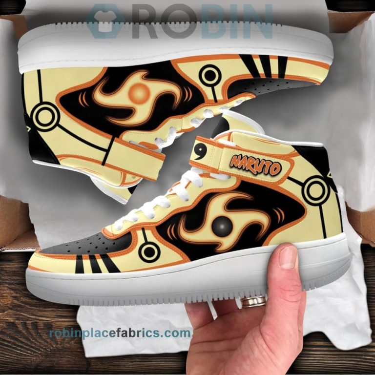 Nrt Uzumaki Bijuu Mode Skill Sneakers Air Mid Custom Anime Shoes