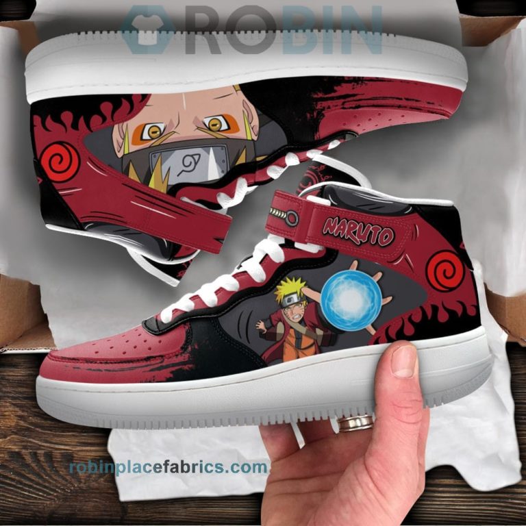 Nrt Uzumaki Sage Mode Sneakers Air Mid Custom Anime Shoes