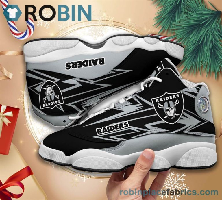 Oakland Raiders NFL Air Jordan 13 Sneakers