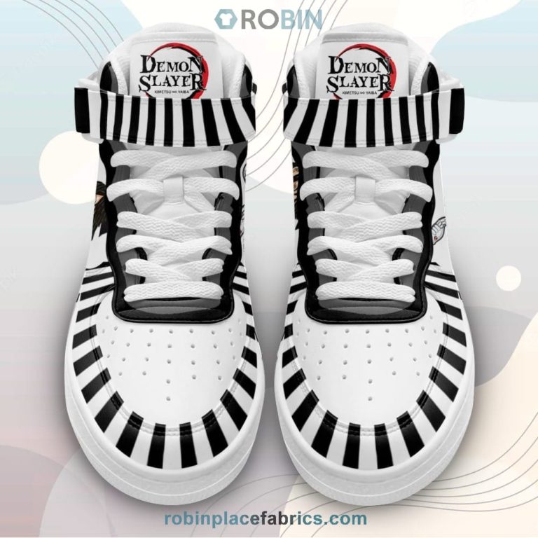 Obanai Sneakers Air Mid Custom Anime Demon Slayer Shoes