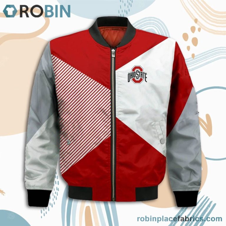 Ohio State Buckeyes Damn Right I Am Buckeyes Fan Now And Forever Bomber Jacket