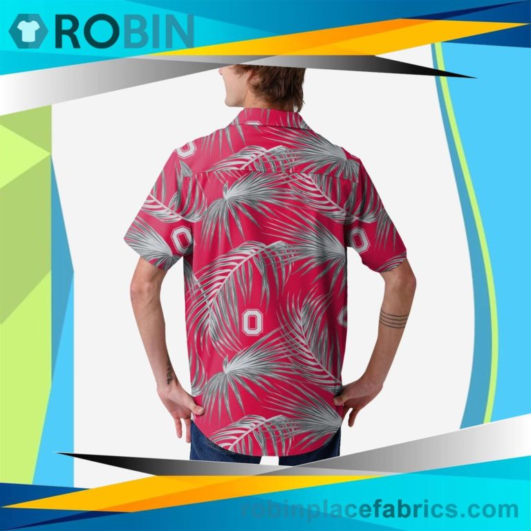 Ohio State Buckeyes Hawaiian Button Up Shirt