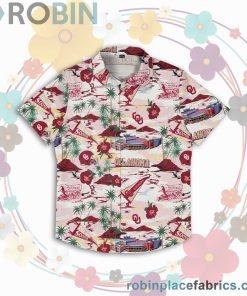 Oklahoma Sooners NCAA Print Button Up Shirt