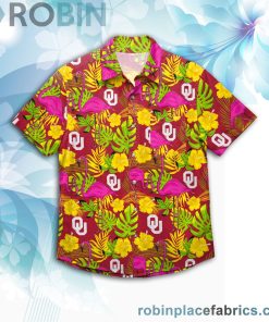 Oklahoma Sooners NCAA Short Sleeve Button Up Shirt
