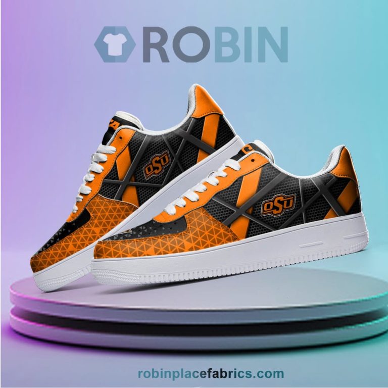 Oklahoma State Cowboys NCAA Football Team Air Force 1 NAF Sneakers