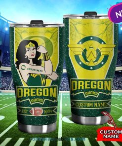 Oklahoma State Cowboys Wonder Woman Custom Name Stainless Steel Tumblers Cup