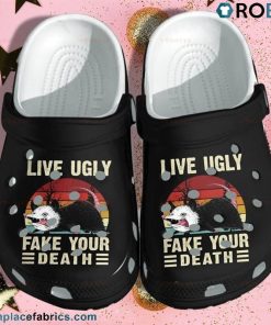 Opossum Funny Live Ugly Opossum Vintage Crocs Shoes