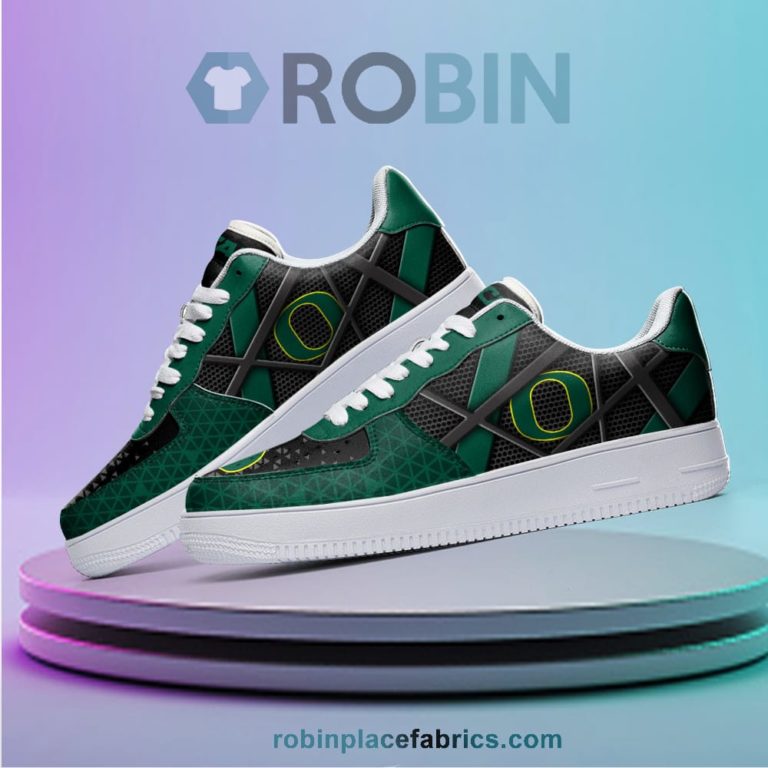 Oregon Ducks NCAA Football Team Air Force 1 NAF Sneakers