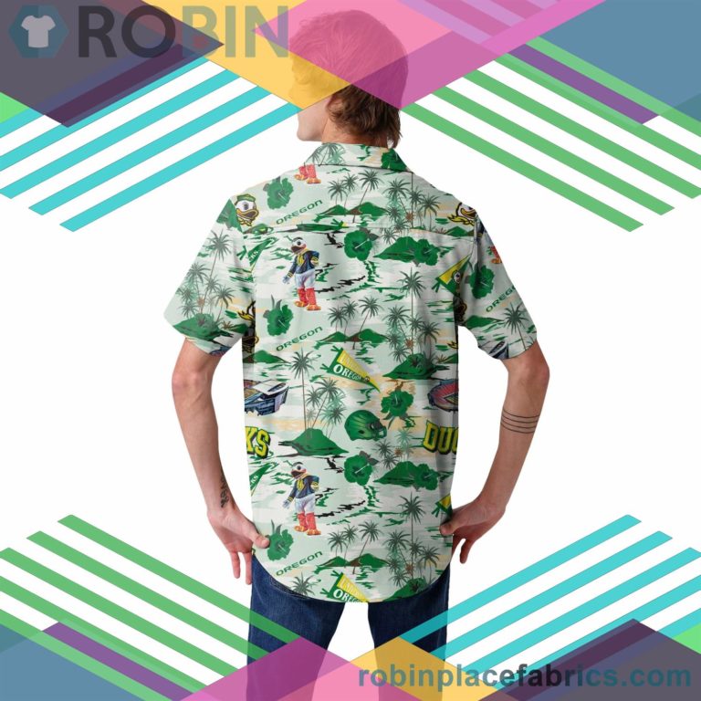 Oregon Ducks NCAA Short Sleeve Button Up Shirt