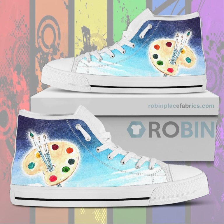 Painting Artist Canvas High Top Sneaker