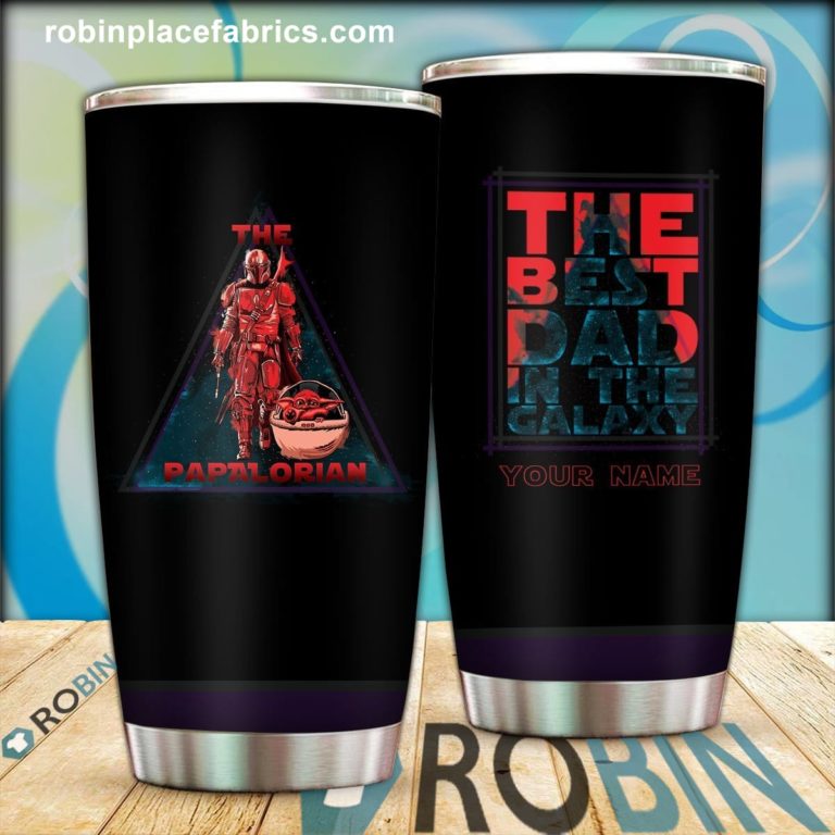 Personalized Best Dadalorian Stainless Steel Tumblers Cup
