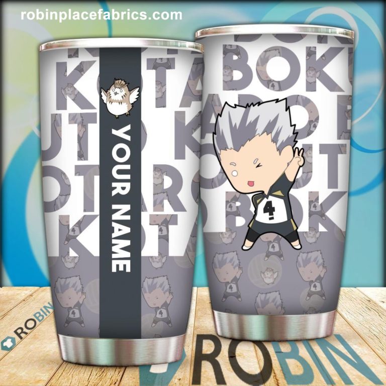 Personalized Chibi Bokuto Stainless Steel Tumblers Cup