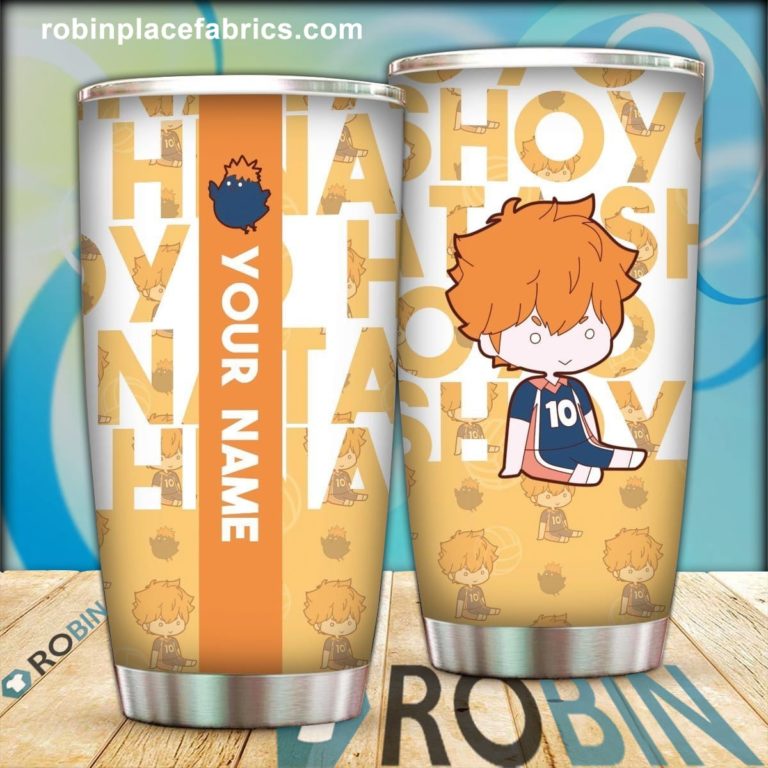 Personalized Chibi Hinata Shoyo Stainless Steel Tumblers Cup