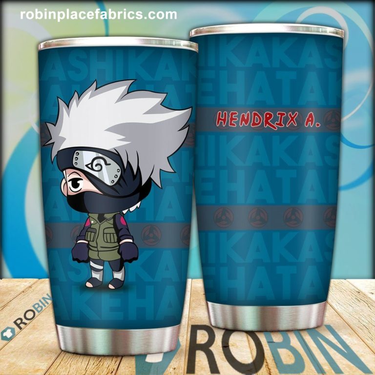 Personalized Chibi Kakashi Stainless Steel Tumblers Cup