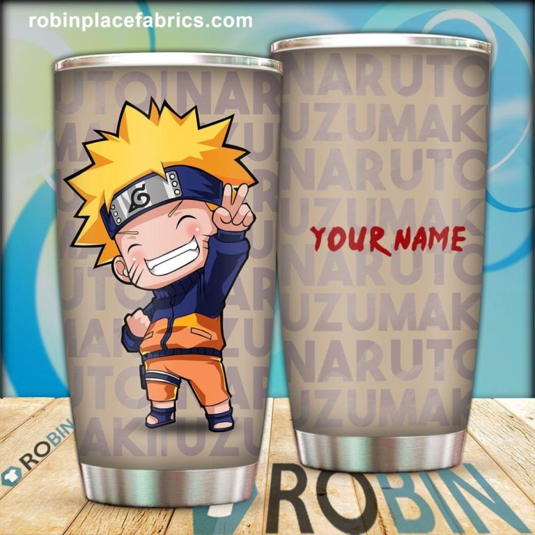 Personalized Chibi Naruto Stainless Steel Tumblers Cup