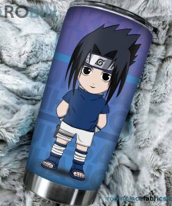 Personalized Chibi Sasuke Stainless Steel Tumblers Cup