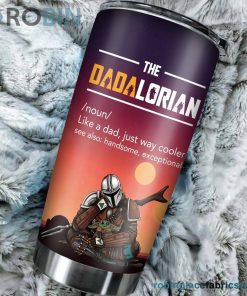 Personalized Cool Dadalorian Stainless Steel Tumblers Cup