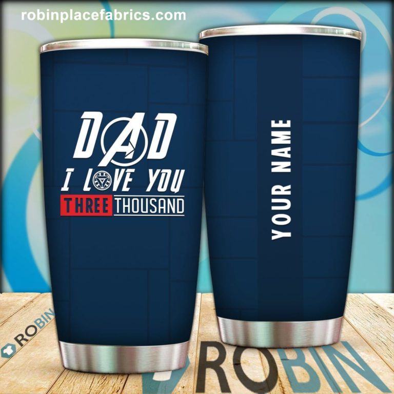 Personalized Dad I Love You 3000 Stainless Steel Tumblers Cup