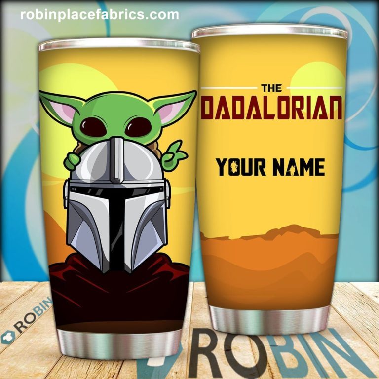 Personalized Dadalorian Stainless Steel Tumblers Cup