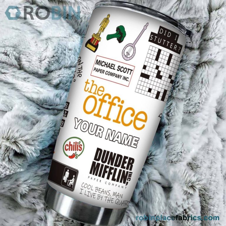 Personalized Dunder Mifflin Stainless Steel Tumblers Cup