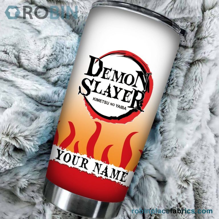 Personalized Fire Hashira Stainless Steel Tumblers Cup