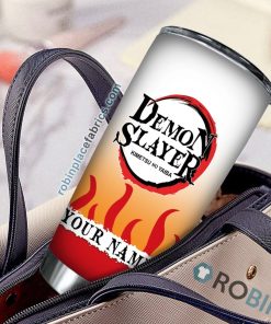 Personalized Fire Hashira Stainless Steel Tumblers Cup