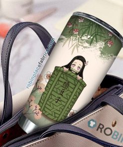 Personalized Nezuko Bamboo Stainless Steel Tumblers Cup