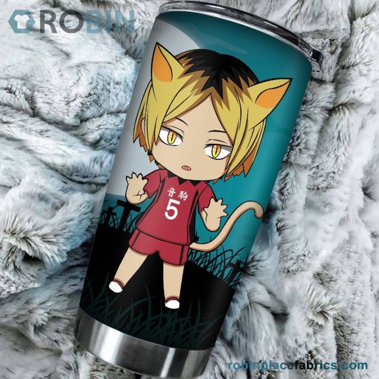 Personalized Sleepy Cat Kenma Kozume Stainless Steel Tumblers Cup