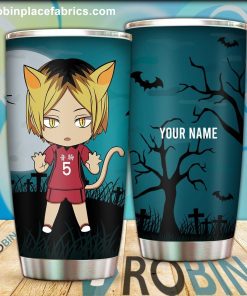 Personalized Sleepy Cat Kenma Kozume Stainless Steel Tumblers Cup